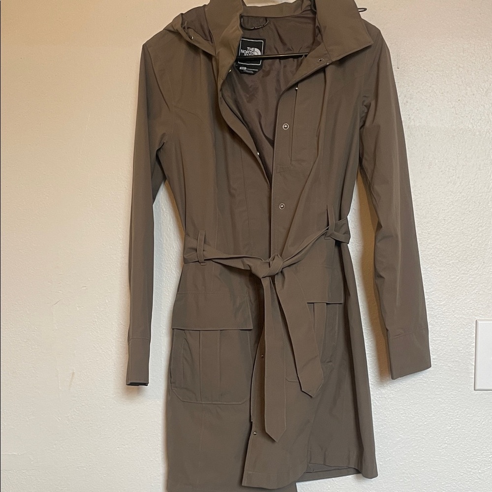 NORTH FACE Women's Tan Hooded Trench Coat
